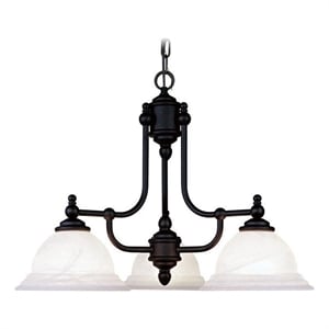 Beaumont Lane 3 Light Chandelier in Black