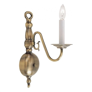 Beaumont Lane Wall Sconce in Antique Brass
