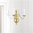 Beaumont Lane 2 Light Wall Sconce in Polished Brass