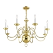Beaumont Lane 8 Light Chandelier in Polished Brass