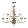 Beaumont Lane 12 Light Chandelier in Antique Brass