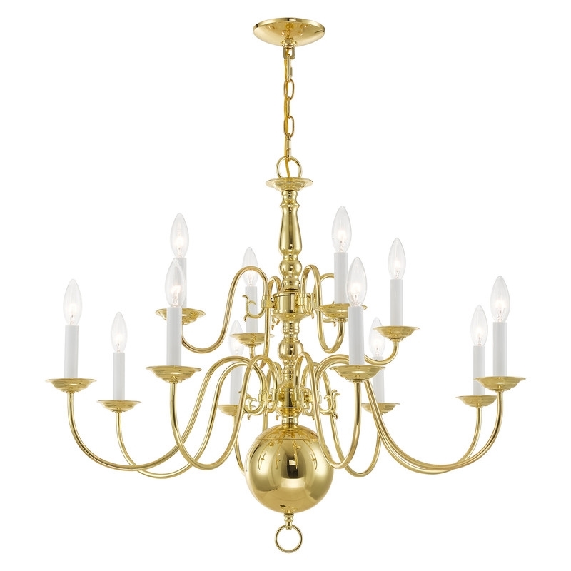 Beaumont Lane 12 Light Chandelier in Polished Brass