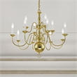Beaumont Lane 12 Light Chandelier in Polished Brass