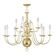 Beaumont Lane 12 Light Chandelier in Polished Brass