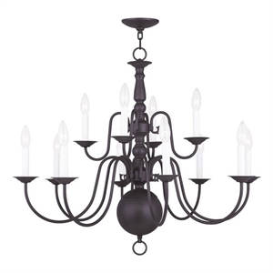 Beaumont Lane 12 Light Chandelier in Bronze