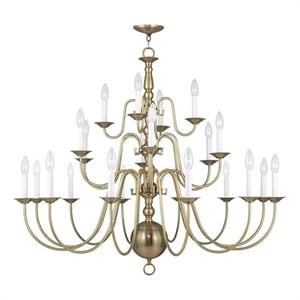 Beaumont Lane 22 Light Chandelier in Antique Brass