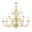 Beaumont Lane 22 Light Chandelier in Polished Brass