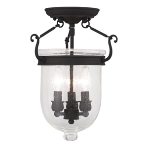 Beaumont Lane 3 Light Ceiling Mount in Black