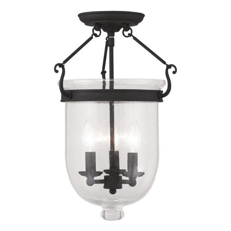 Beaumont Lane 3 Light Ceiling Mount in Black