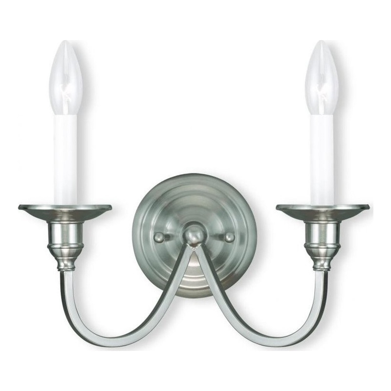 Beaumont Lane 2 Light Wall Sconce in Brushed Nickel