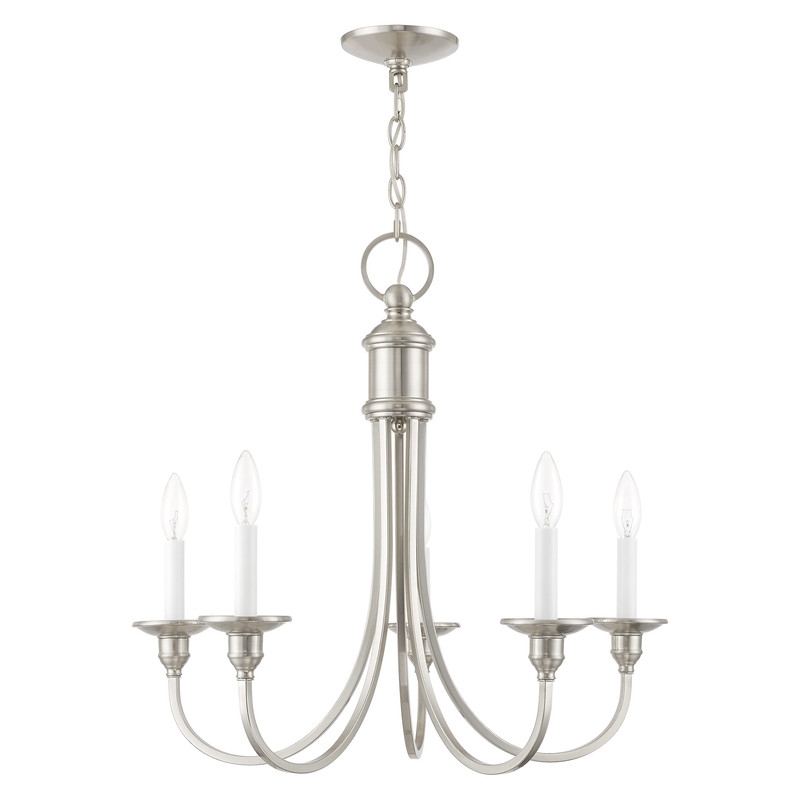 Beaumont Lane 5 Light Chandelier in Brushed Nickel