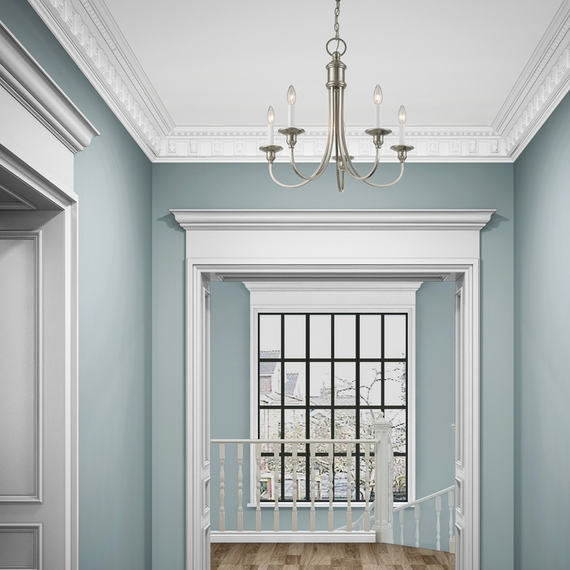 Beaumont Lane 5 Light Chandelier in Brushed Nickel