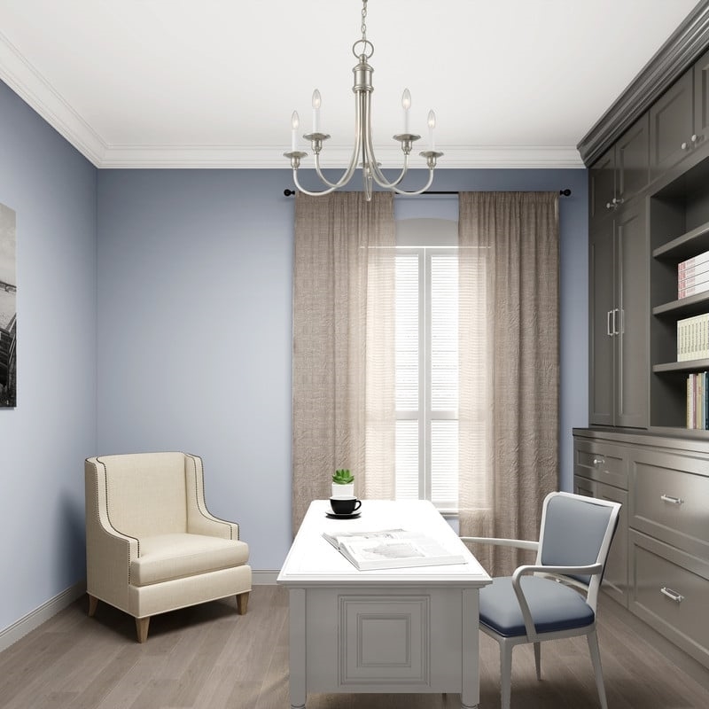 Beaumont Lane 5 Light Chandelier in Brushed Nickel