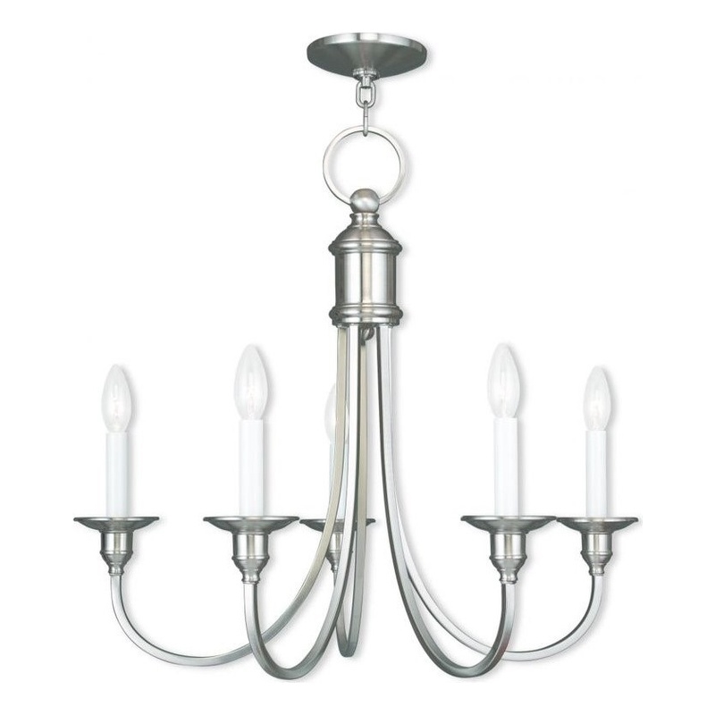 Beaumont Lane 5 Light Chandelier in Brushed Nickel