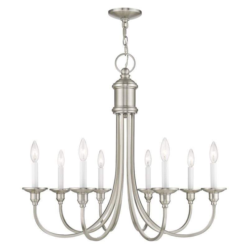 Beaumont Lane 8 Light Chandelier in Brushed Nickel