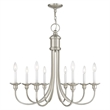 Beaumont Lane 8 Light Chandelier in Brushed Nickel