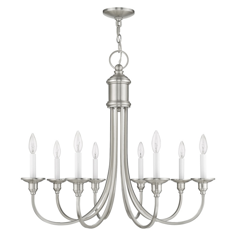 Beaumont Lane 8 Light Chandelier in Brushed Nickel