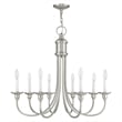 Beaumont Lane 8 Light Chandelier in Brushed Nickel