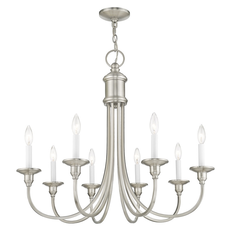 Beaumont Lane 8 Light Chandelier in Brushed Nickel