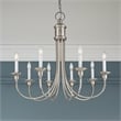 Beaumont Lane 8 Light Chandelier in Brushed Nickel