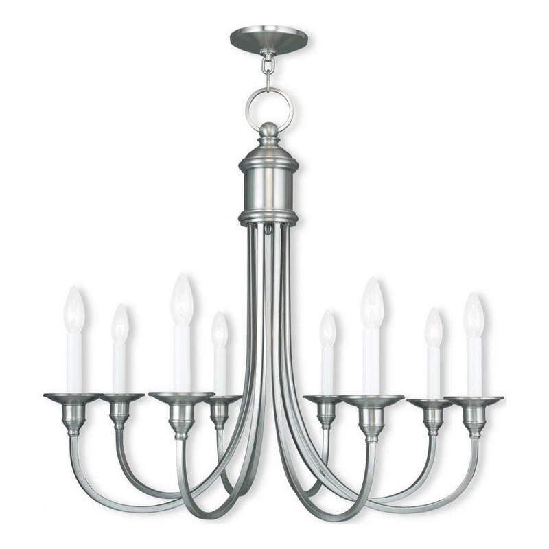 Beaumont Lane 8 Light Chandelier in Brushed Nickel