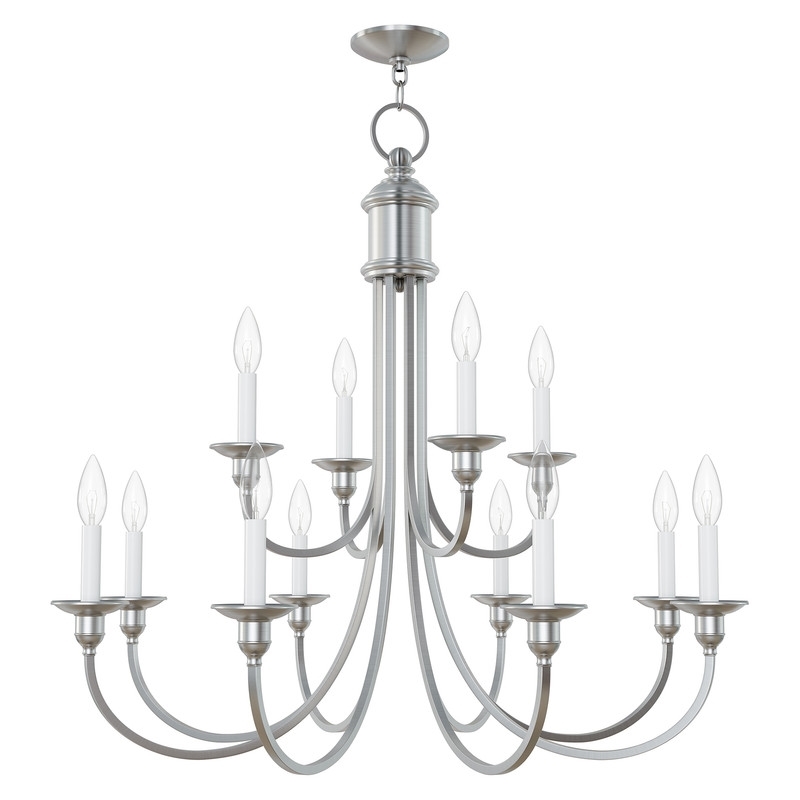 Beaumont Lane 12 Light Chandelier in Brushed Nickel