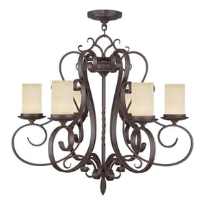 Beaumont Lane 6 Light Chandelier in Imperial Bronze