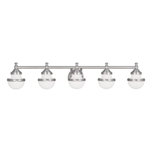 Beaumont Lane 5 Light Bath Light in Brushed Nickel
