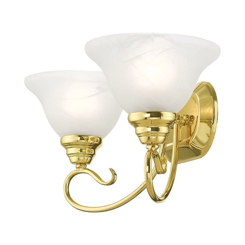 Beaumont Lane 2 Light Bath Light in Polished Brass