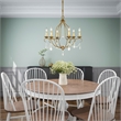 Beaumont Lane 6 Light Chandelier in Antique Gold Leaf