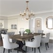 Beaumont Lane 6 Light Chandelier in Antique Gold Leaf