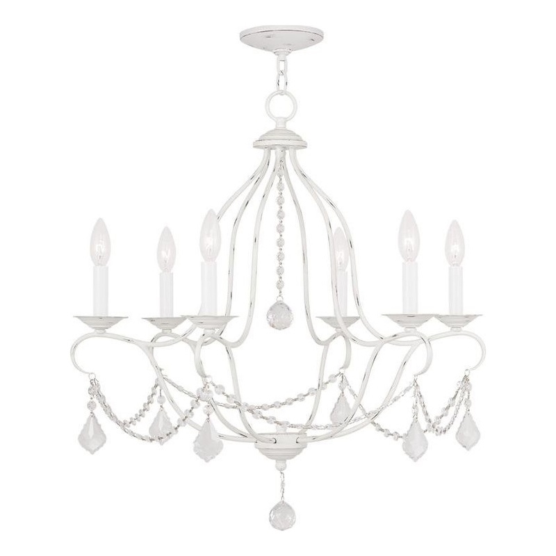 Beaumont Lane 6 Light Chandelier in Antique White