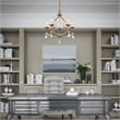 Beaumont Lane 5 Light Chandelier in Antique Gold Leaf
