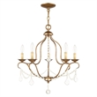 Beaumont Lane 5 Light Chandelier in Antique Gold Leaf