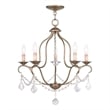 Beaumont Lane 5 Light Chandelier in Antique Gold Leaf