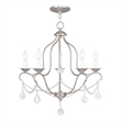 Beaumont Lane 5 Light Chandelier in Brushed Nickel