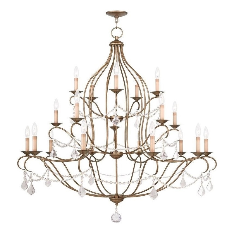 Beaumont Lane 12 Light Chandelier in Antique Gold Leaf