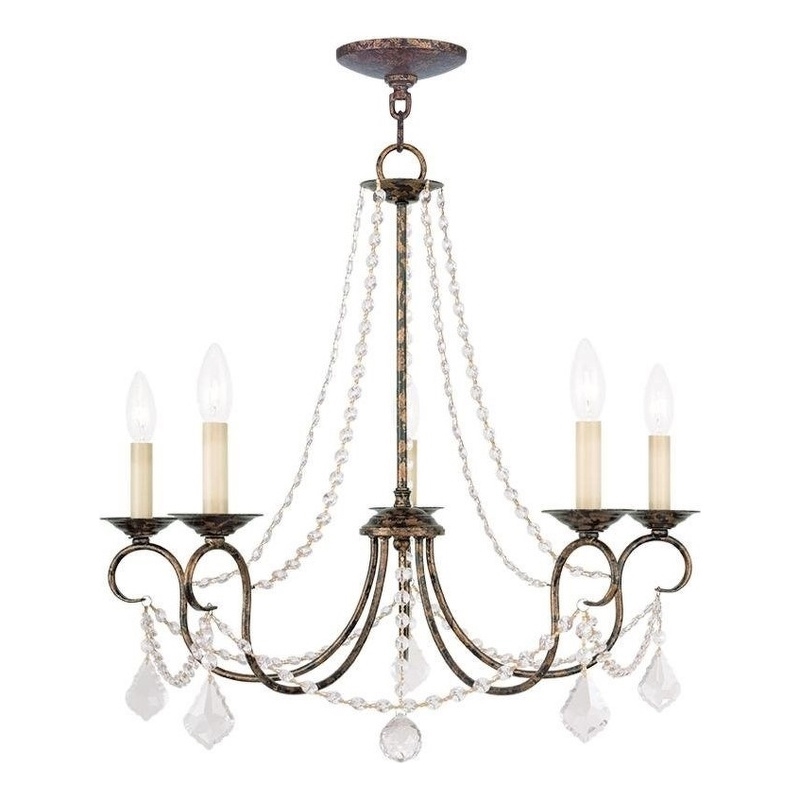 Beaumont Lane 5 Light Chandelier in Venetian Golden Bronze