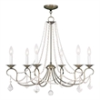 Beaumont Lane 6 Light Chandelier in Antique Brass