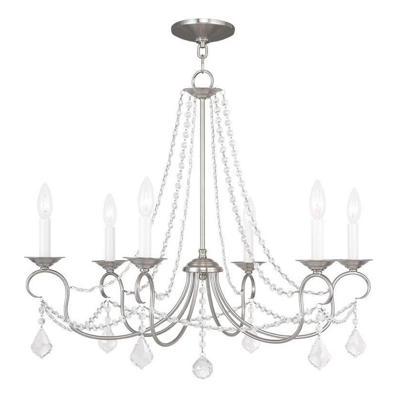 Beaumont Lane 6 Light Chandelier in Brushed Nickel
