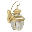 Beaumont Lane Outdoor Wall Lantern in Polished Brass
