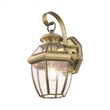 Beaumont Lane Outdoor Wall Lantern in Antique Brass