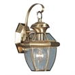 Beaumont Lane Outdoor Wall Lantern in Antique Brass