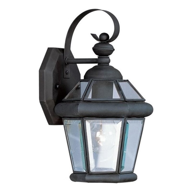 Beaumont Lane Outdoor Wall Lantern in Black