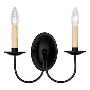 Beaumont Lane 2 Light Wall Sconce in Black