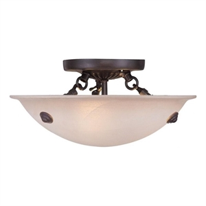 Beaumont Lane 3 Light Ceiling Mount in Bronze