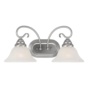 Beaumont Lane 2 Light Bath Light in Brushed Nickel