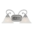 Beaumont Lane 2 Light Bath Light in Brushed Nickel