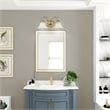 Beaumont Lane 2 Light Bath Light in Polished Brass
