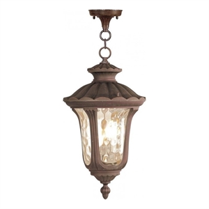 Beaumont Lane 3 Light Outdoor Chain Hang in Imperial Bronze